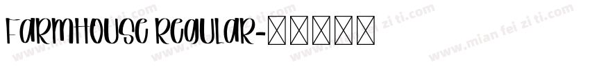 Farmhouse Regular字体转换